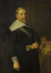 Vereenigde Oostindische Compagnie Prints: Portrait of Adam van Westerwolt (1580-1639), 1636. Creator: Anon