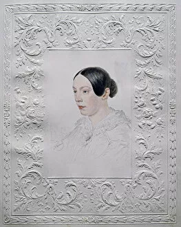 Alexander Pavlovich 1798 1877 Gallery: Portrait of Adelaida Alexandrovna Senkovskaya (1800-1858), nee Baroness von Rahl, End 1840s