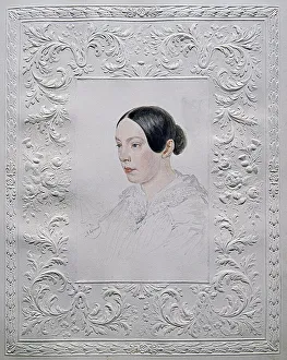 Alexander Pavlovich 1798 1877 Gallery: Portrait of Adelaida Alexandrovna Senkovskaya (1800-1858), nee Baroness von Rahl, End 1840s