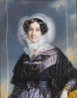 Madame Adelaide Prints: Portrait of Adelaide d Orleans (1777-1847). Artist: Meuret, Francois (1800-1887)