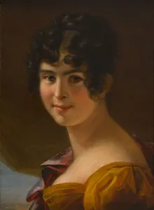 Hugo Prints: Portrait of Adele Foucher (1803-1868), ca 1820. Creator: Duvidal de Montferrier