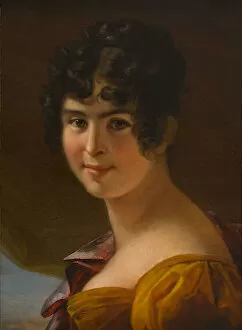 Ca 1820 Collection: Portrait of Adele Foucher (1803-1868), ca 1820. Creator: Duvidal de Montferrier