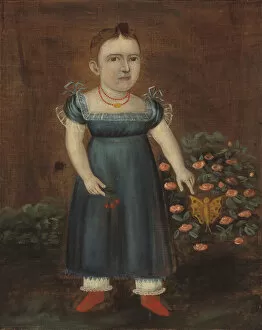 Bushes Gallery: Portrait of Adelia Ellender, ca. 1803-1805. Creator: Joshua Johnson