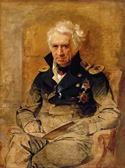 Alexander Prints: Portrait of Admiral Alexander S. Shishkov (1754-1841), 1826. Creator: George Dawe