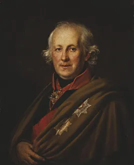 Varnek Prints: Portrait of Admiral Count Nikolay Semyonovich Mordvinov (1754-1845), Early 1820s