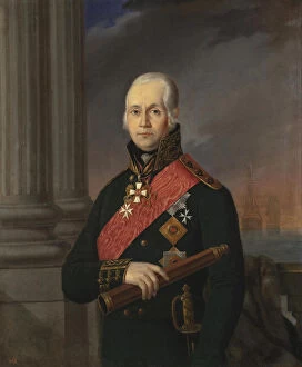 Balkan War Gallery: Portrait of the Admiral Fyodor Fyodorovich Ushakov (1745?1817)