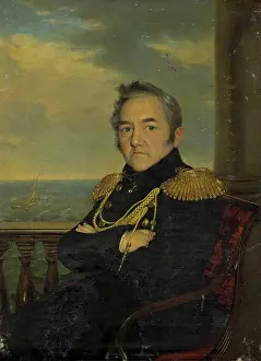 1840s Prints: Portrait of Admiral Mikhail Lazarev, 1844. Creator: Robert Schwede
