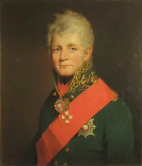 Copy Prints: Portrait of Admiral Pavel Chichagov (copy), 1824. Creator: Unknown