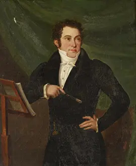 Biedermeier Prints: Portrait of Adolf Ganz (1796-1869), 1835. Creator: Grunbaum, Laurent (Lorenz) (1760-1855)