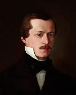 Entrepreneur Prints: Portrait of Adolf Poller, c1858. Creator: Andrzej Bronislaw Grabowski
