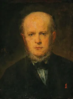 Menzel Prints: Portrait of Adolph Menzel (1815-1905), 1867. Creator: Ricard, Louis-Gustave (1823-1872)