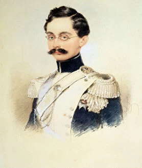 Images Dated 10th February 2011: Portrait of Adolphe I, Duke of Nassau, Grand Duke of Luxembourg (1817-1905), 1840s