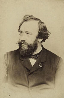 Portrait of Adolphe Sax (1814-1894), ca 1860. Creator: Clarkington, Charles (1826-1861)