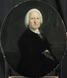 Vereenigde Oostindische Compagnie Prints: Portrait of Adriaan du Bois, Director of the Rotterdam Chamber of the Dutch East India Company