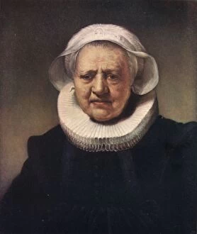 Anxiety Collection: Portrait of Aechje Claesdr, 1634, (1904). Artist: Rembrandt Harmensz van Rijn