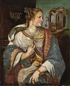 Galba Prints: Portrait of Aemilia Lepida, wife of the Roman Emperor Galba