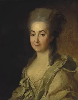 Levitsky Gallery: Portrait of Agafokleya Alexandrovna Poltoratskaya, nee Shishkova (1737-1822), c