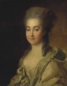 Levitsky Prints: Portrait of Agafokleya Alexandrovna Poltoratskaya, nee Shishkova (1737-1822), c