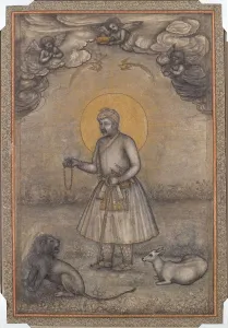 Attributed To Prints: Portrait of the Aged Akbar, c. 1640-1650. Creator: Govardhan (Indian, active c. 1596-1645)