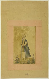 Moghul Collection: Portrait of an Aged Courtier, c. 1680. Creator: Unknown