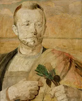 Wild Flower Prints: Portrait of Aleksander Mroczkowski, 1902. Creator: Jacek Malczewski