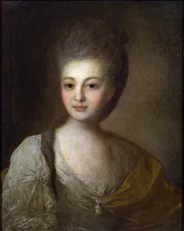 Portrait of Aleksandra Struiskaya, 1772. Artist: Fyodor Rokotov Portrait of Aleksandra Struiskaya, 1772. Artist: Fyodor Rokotov
