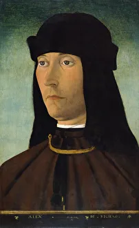 Mazzola Prints: Portrait of Alessandro de Richao, after 1491. Artist: Mazzola, Filippo (1460-1505)