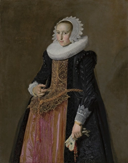 Antwerp Prints: Portrait of Aletta Hanemans (1606-1653), 1625. Creator: Frans Hals