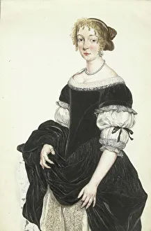 Geesie Ter Burch Prints: Portrait of Aletta Pancras, c.1670. Creator: Gesina ter Borch