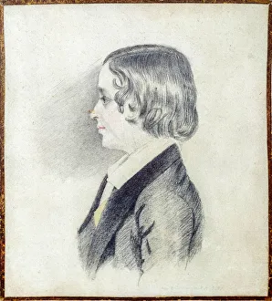 Wright Collection: Portrait of Alexander Alexandrovich Pushkin (1833-1914), Son of the Poet, 1844