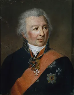 Pastel On Parchment Prints: Portrait of Alexander Alexandrovich Sablukov (1749-1828)