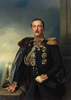 Portrait of Alexander Arkadyevich Suvorov, 1851. Creator: Franz Kruger