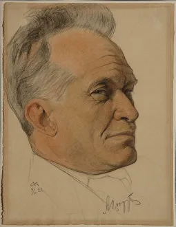 Portrait of Alexander Dmitrievich Tsiurupa (1870-1928), 1922. Artist: Andreev, Nikolai Andreevich (1873-1932)