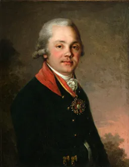 Portrait of Alexander Dmitriyevich Arsenyev, 1796-1797. Artist: Borovikovsky, Vladimir Lukich (1757-1825) Portrait of Alexander Dmitriyevich Arsenyev, 1796-1797. Artist: Borovikovsky, Vladimir Lukich (1757-1825)