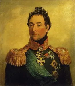 Braid Prints: Portrait of Alexander F. Langeron (1763-1831), 1822. Creator: George Dawe