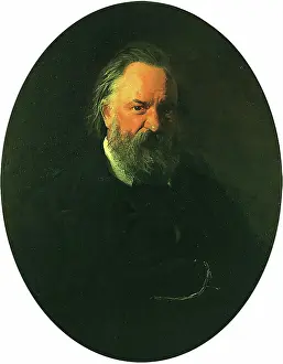 Alexander Prints: Portrait of Alexander Herzen, 1867. Creator: Nikolay Ge