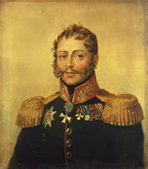 Sideburns Prints: Portrait of Alexander I. Markov (1781-1844) (2nd), 1823. Creator: Workshop of George Dawe