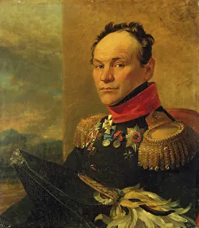 Bicorne Prints: Portrait of Alexander I. Tsvilenev (1769-1824), 1822. Creator: Workshop of George Dawe