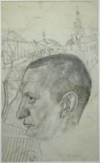 Grigoriev Prints: Portrait of Alexander Kerensky (1881-1970)