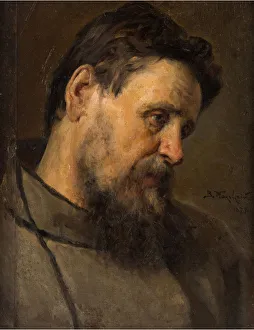 Makovsky Prints: Portrait of Alexander Konstantinovich Soloviev (1846-1879), 1879