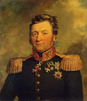 Aleksandr Prints: Portrait of Alexander L. Voinov (1768/70-1832), 1822. Creator: George Dawe