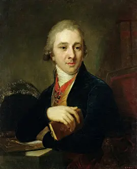Alexander Prints: Portrait of Alexander Labzin (1766-1825), 1805. Creator: Vladimir Borovikovsky