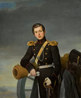 Russian Painting Of 19th Cen Collection: Portrait of Alexander Nikolaevich Karamzin (1815-1888), after 1836. Creator: Orlov