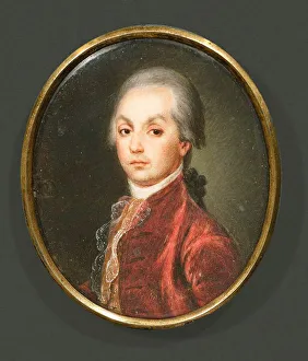 Russian Art Of 18th Cen Prints: Portrait of Alexander Radishchev (1749-1802), Early 18th cen. Creator: Anonymous
