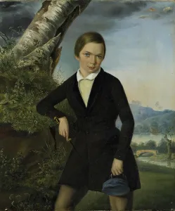 1840s Prints: Portrait of Alexander Sokolovsky in Childhood, 1849. Creator: Thomas Witlam Atkinson