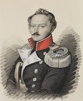 Portrait of Alexander Stepanovich Talyzin (1795-1858), End 1820s. Creator: Hampeln