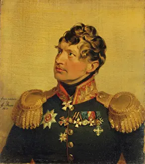 Rosen Prints: Portrait of Alexander V. Rosen (1779-1832) (2nd), 1823. Creator: George Dawe