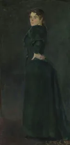 Second Wife Prints: Portrait of Alexandra Thaulow, b. Lasson, 1892. Creator: Christian Krohg