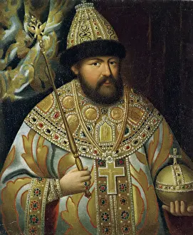 Wealthy Prints: Portrait of Alexei Mikhailovich Romanov, 1800. Creator: Unknown