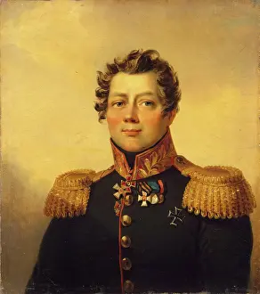 Aleksey Prints: Portrait of Alexey A. Protasov (1780-1833), 1822. Creator: Workshop of George Dawe